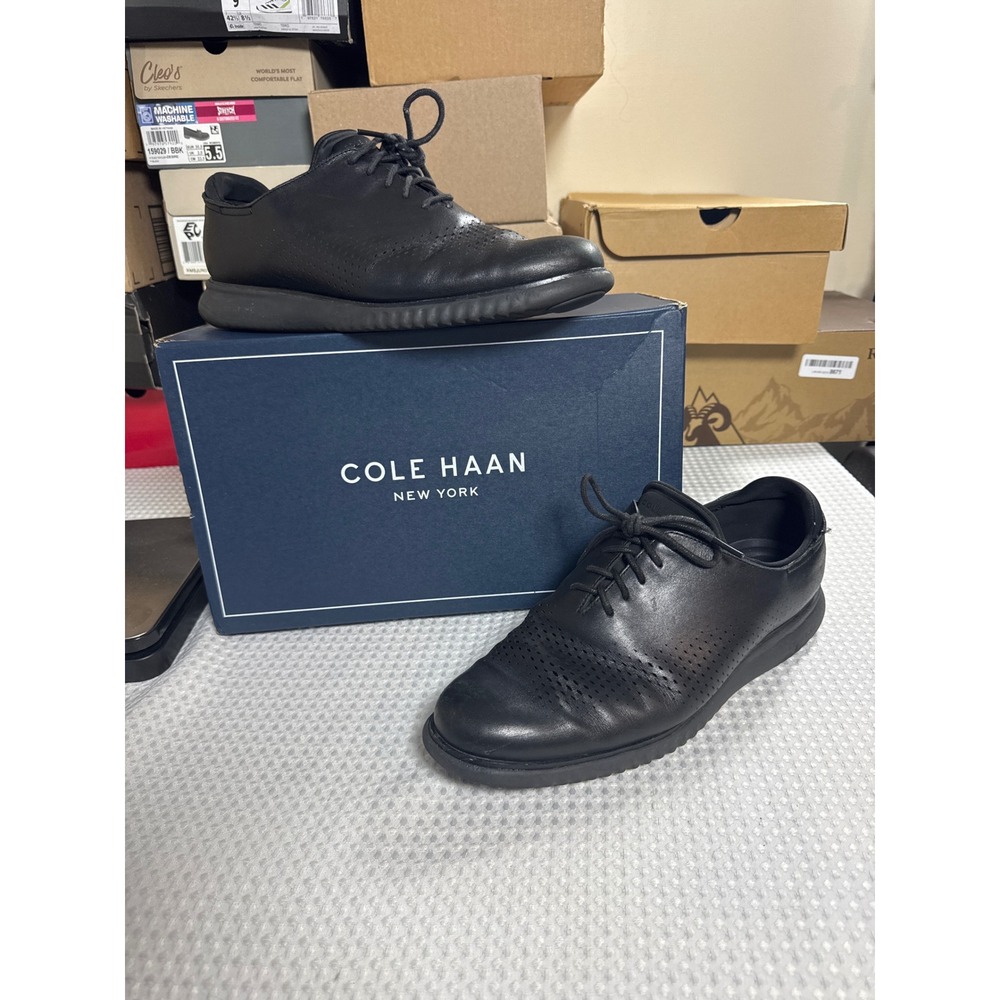 Cole Haan Oxford Mens 11W 2.Zerogrand Laser Wingtip Black Casual C23832
